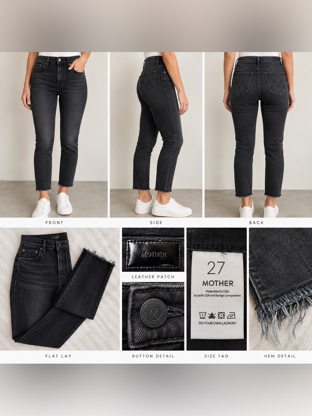 MOTHER ‘The Hustler Ankle Fray’ Encounters At Night Denim Jeans - 27